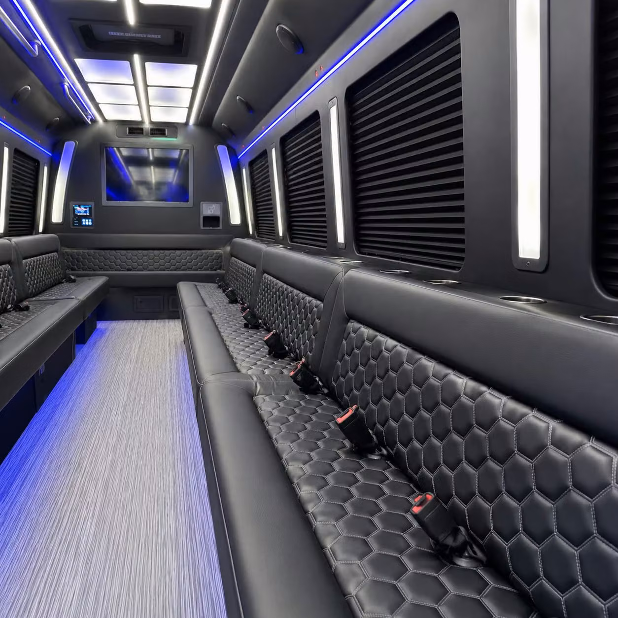 book a bridal party bus for getting ready transportation in gary