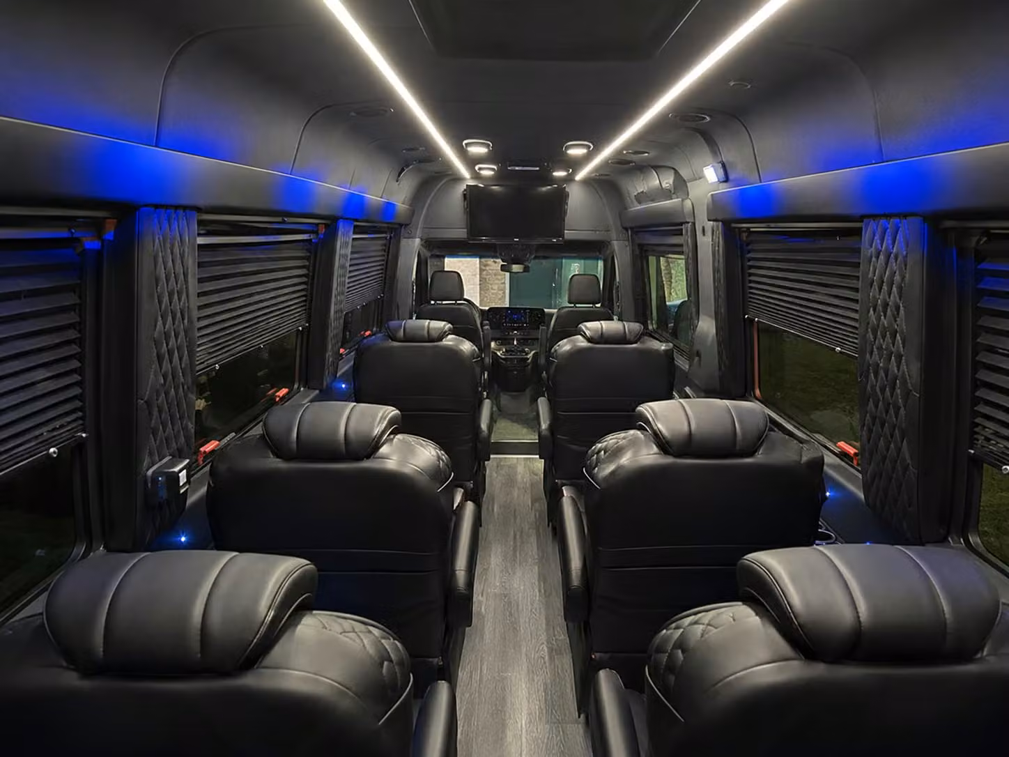 sprinter van with driver inside